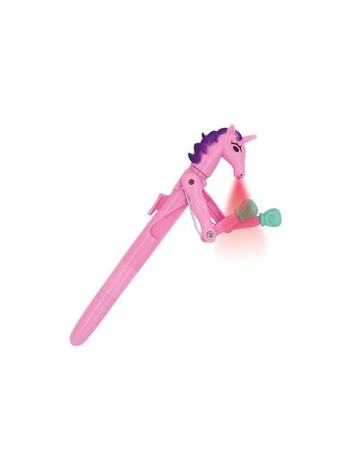 WEDO Unikornis golyóstoll, 1 mm, LED fénnyel, WEDO "Lucky Punch", kék