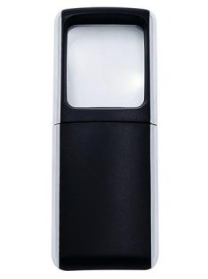 WEDO Nagyító, 35x38 mm, LED fénnyel, WEDO, fekete