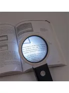 WEDO Nagyító, 90 mm, kihajtható állvánnyal, LED fénnyel, WEDO, fekete/fehér