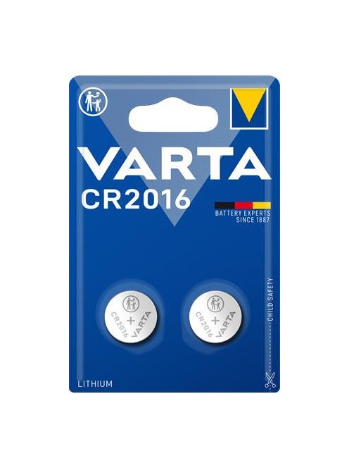 VARTA Gombelem, CR2016, 2 db, VARTA