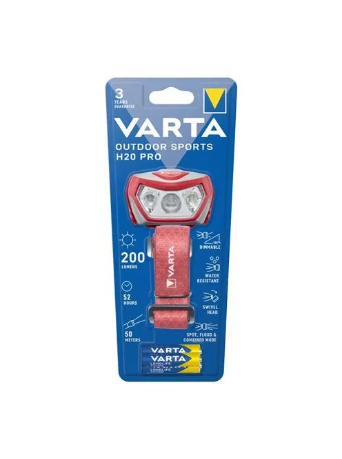 VARTA Fejlámpa, LED, kültéri, VARTA "H20 Pro"