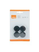 NOBO Korong mágnes, fehértáblához, 30 mm, 4 db, NOBO, fekete