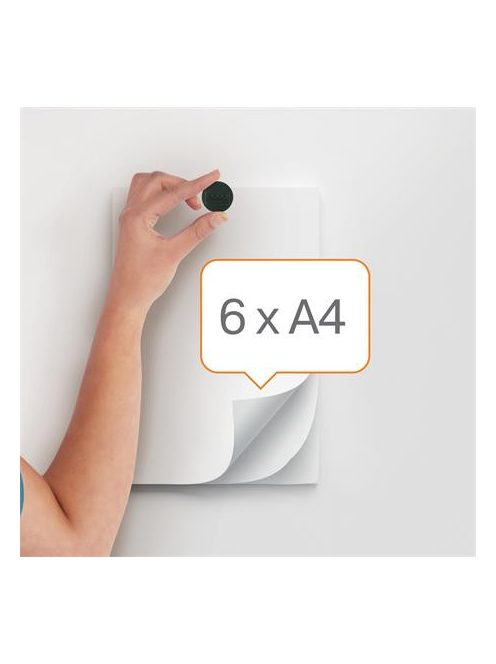 NOBO Korong mágnes, fehértáblához, 30 mm, 4 db, NOBO, fekete