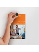 NOBO Korong mágnes, fehértáblához, 30 mm, 4 db, NOBO, fekete