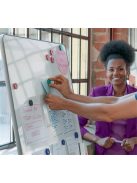 NOBO Korong mágnes, fehértáblához, 30 mm, 4 db, NOBO, fekete