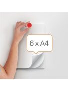 NOBO Korong mágnes, fehértáblához, 30 mm, 4 db, NOBO, piros