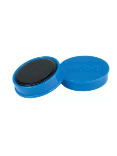   NOBO Korong mágnes, fehértáblához, 30 mm, 4 db, NOBO, kék