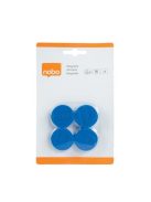 NOBO Korong mágnes, fehértáblához, 30 mm, 4 db, NOBO, kék
