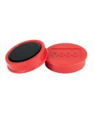 NOBO Korong mágnes, fehértáblához, 38 mm, 4 db, NOBO, piros