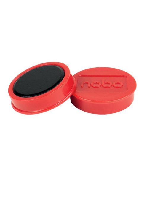 NOBO Korong mágnes, fehértáblához, 38 mm, 4 db, NOBO, piros