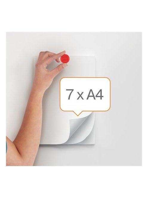 NOBO Korong mágnes, fehértáblához, 38 mm, 4 db, NOBO, piros