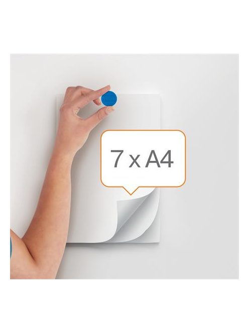 NOBO Korong mágnes, fehértáblához, 38 mm, 4 db, NOBO, kék