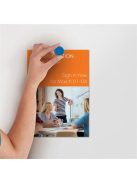 NOBO Korong mágnes, fehértáblához, 38 mm, 4 db, NOBO, kék