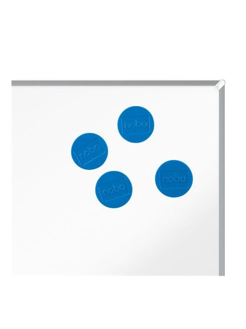NOBO Korong mágnes, fehértáblához, 38 mm, 4 db, NOBO, kék