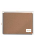 NOBO Parafatábla, 60x45 cm, alumínium keret, NOBO "Premium Plus"