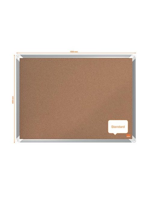 NOBO Parafatábla, 60x45 cm, alumínium keret, NOBO "Premium Plus"