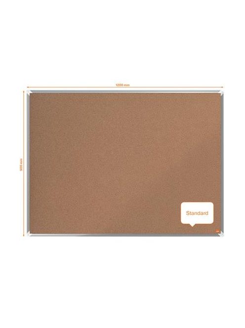 NOBO Parafatábla, 120x90 cm, alumínium keret, NOBO "Premium Plus"