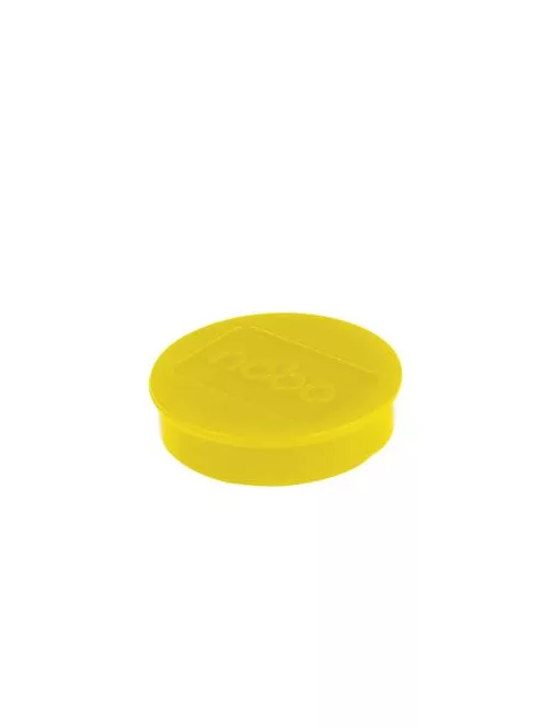 NOBO Mágneskorong, erős, 38 mm, 10 db, NOBO, sárga