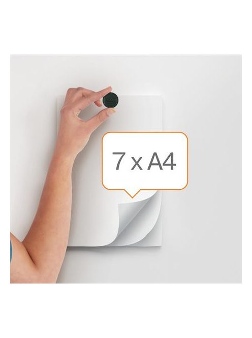 NOBO Korong mágnes, fehértáblához, 38 mm, 4 db, NOBO, fekete