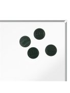 NOBO Korong mágnes, fehértáblához, 38 mm, 4 db, NOBO, fekete