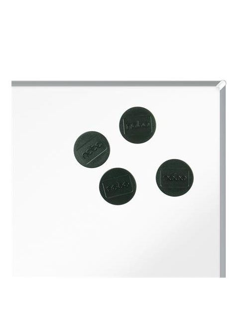 NOBO Korong mágnes, fehértáblához, 38 mm, 4 db, NOBO, fekete