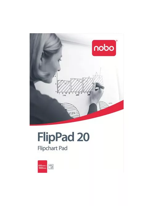 NOBO Flipchart papír, 650X955mm, 20 lap, NOBO