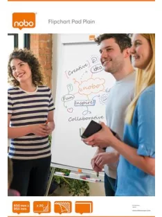 NOBO Flipchart papír, 650X955mm, 20 lap, NOBO