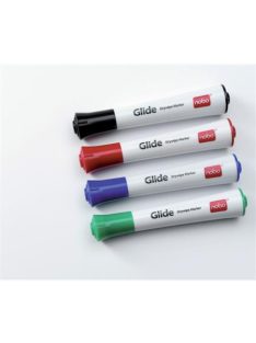   NOBO Tábla- és flipchart marker, 3 mm, kúpos, NOBO "Glide", 4 különböző szín