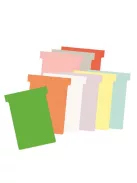 NOBO T-kártya tervezőtáblához, 3-as méret, NOBO, fehér