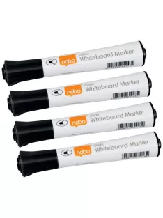   NOBO Táblamarker, kúpos hegyű, 2 mm, 10 db, NOBO "Glide", fekete