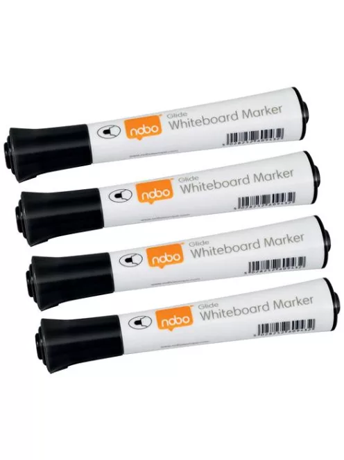 NOBO Táblamarker, kúpos hegyű, 2 mm, 10 db, NOBO "Glide", fekete
