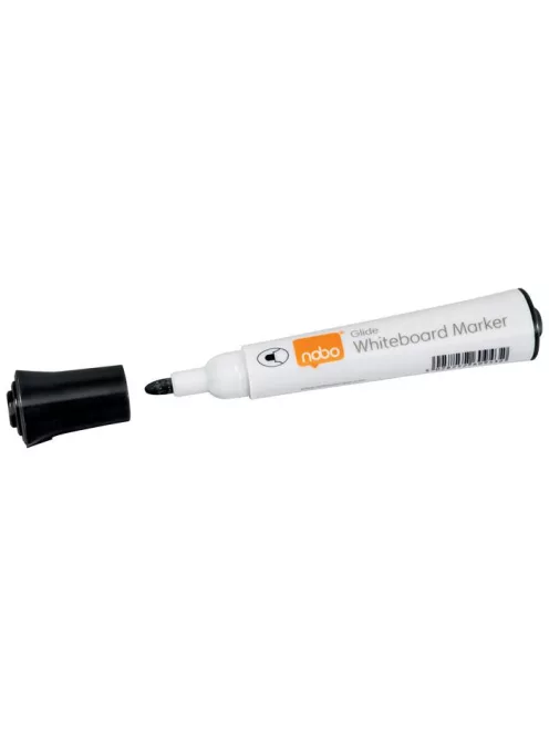 NOBO Táblamarker, kúpos hegyű, 2 mm, 10 db, NOBO "Glide", fekete