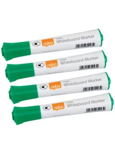  NOBO Táblamarker, kúpos hegyű, 2 mm, 10 db, NOBO "Glide", zöld