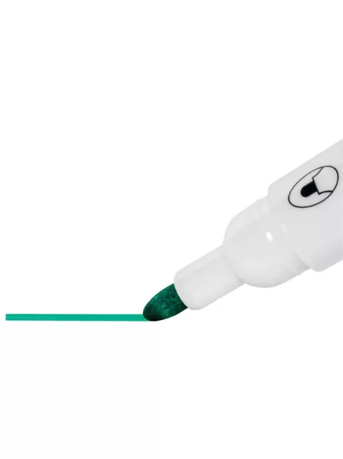 NOBO Táblamarker, kúpos hegyű, 2 mm, 10 db, NOBO "Glide", zöld