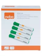 NOBO Táblamarker, kúpos hegyű, 2 mm, 10 db, NOBO "Glide", zöld