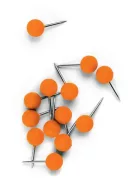 NOBO Térképtű, gömb fejű,100 db, NOBO narancs