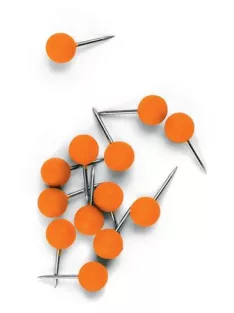 NOBO Térképtű, gömb fejű,100 db, NOBO narancs
