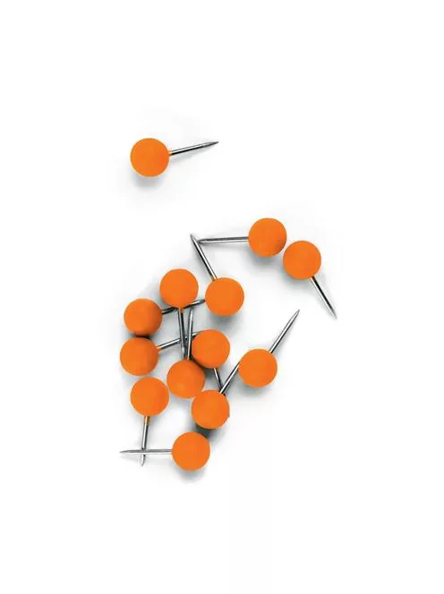 NOBO Térképtű, gömb fejű,100 db, NOBO narancs