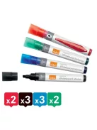 NOBO Táblamarker, vágott hegyű, 4 mm, NOBO, 4 különböző szín