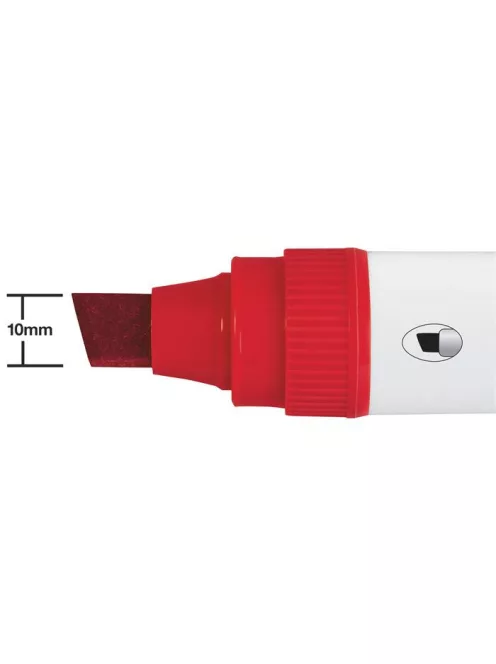 NOBO Táblamarker, vágott hegyű, 10 mm, NOBO "Glide", piros