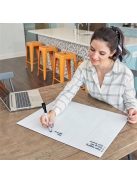 NOBO Tervezőtábla, üveg, mágneses felület, heti, 43x56 cm, NOBO "Home", fehér