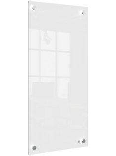  NOBO Üzenőtábla, üveg, fali, keskeny, 30x60 cm, NOBO "Home", fehér