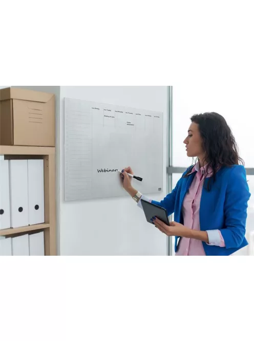 NOBO Tervezőtábla, akril, heti, fali/asztali, A3, NOBO "Home"