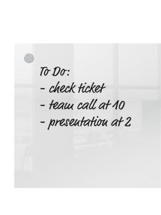   NOBO Emlékeztetőtábla, akril, fali, 30x30 cm, NOBO "Home", átlátszó