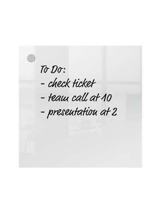 NOBO Emlékeztetőtábla, akril, fali, 30x30 cm, NOBO "Home", átlátszó