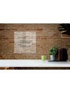 NOBO Emlékeztetőtábla, akril, fali, 30x30 cm, NOBO "Home", átlátszó