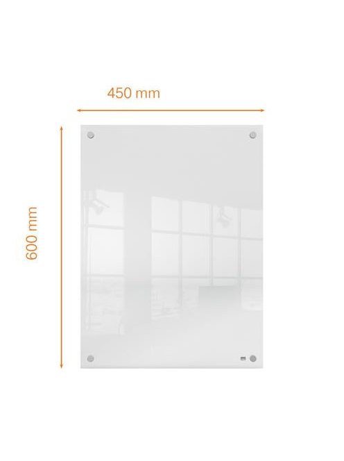 NOBO Emlékeztetőtábla, akril, fali, 60x45 cm, NOBO "Home", átlátszó