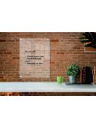 NOBO Emlékeztetőtábla, akril, fali, 60x45 cm, NOBO "Home", átlátszó