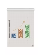 NOBO Flipchart papír, kétoldalas, sima/kockás, 580X810mm, 50 lap, NOBO