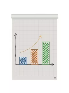   NOBO Flipchart papír, kétoldalas, sima/kockás, 580X810mm, 50 lap, NOBO